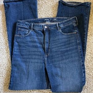 Old Navy Women's Flare & Wide Leg Jeans - Dark Blue